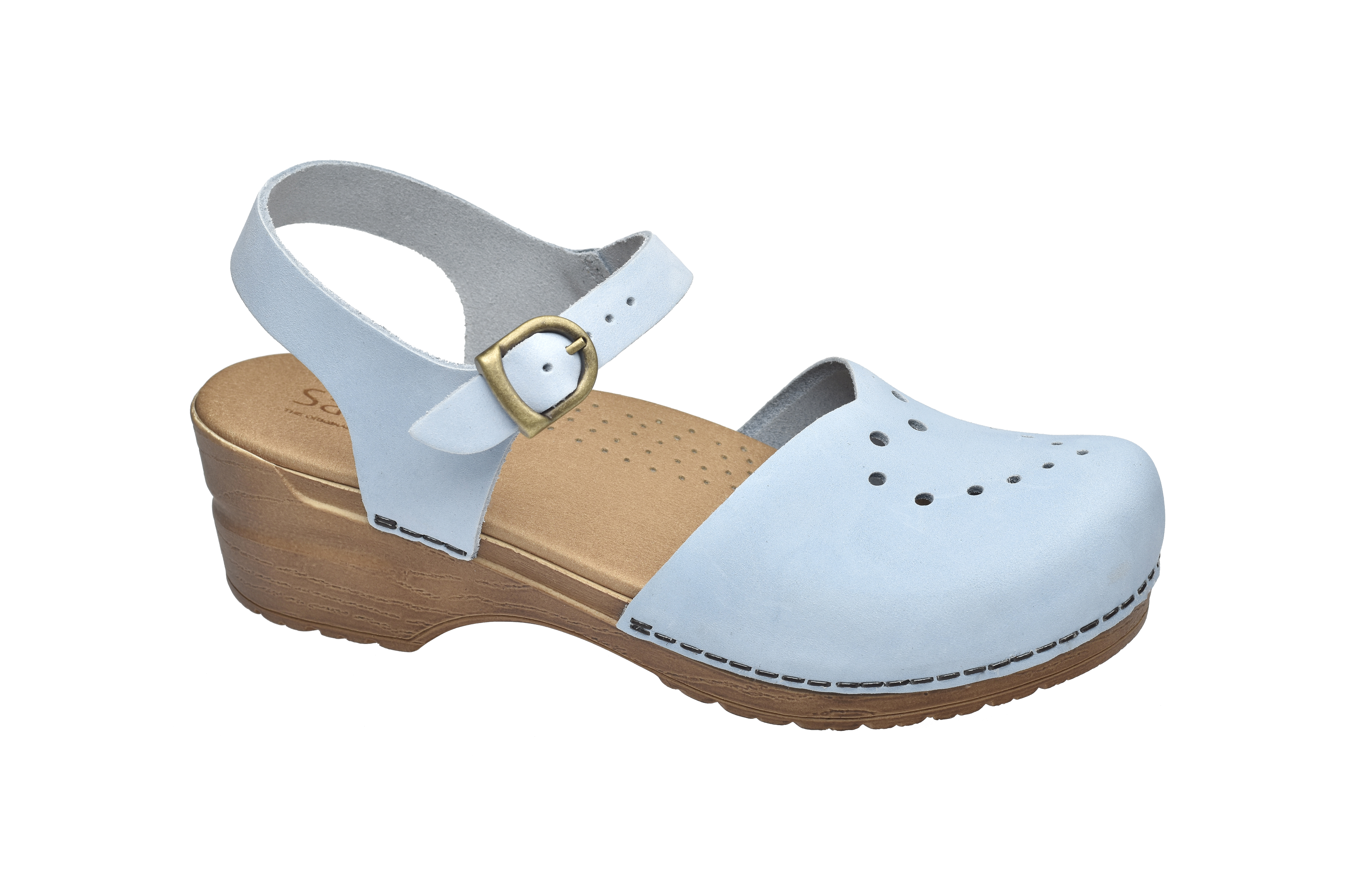 Sanita Original Heart Sandal Lysblå