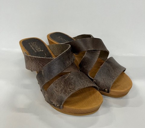 Sanita Wood Mia Square Flex Sandal Grå
Størrelse 35