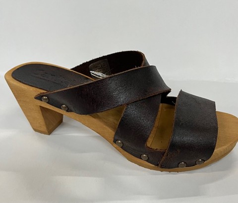 Sanita Wood Mia Square Flex Sandal Brun
Størrelse 35