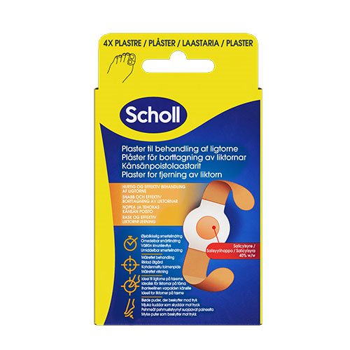 Scholl Ligtorn Plaster 4 stk.