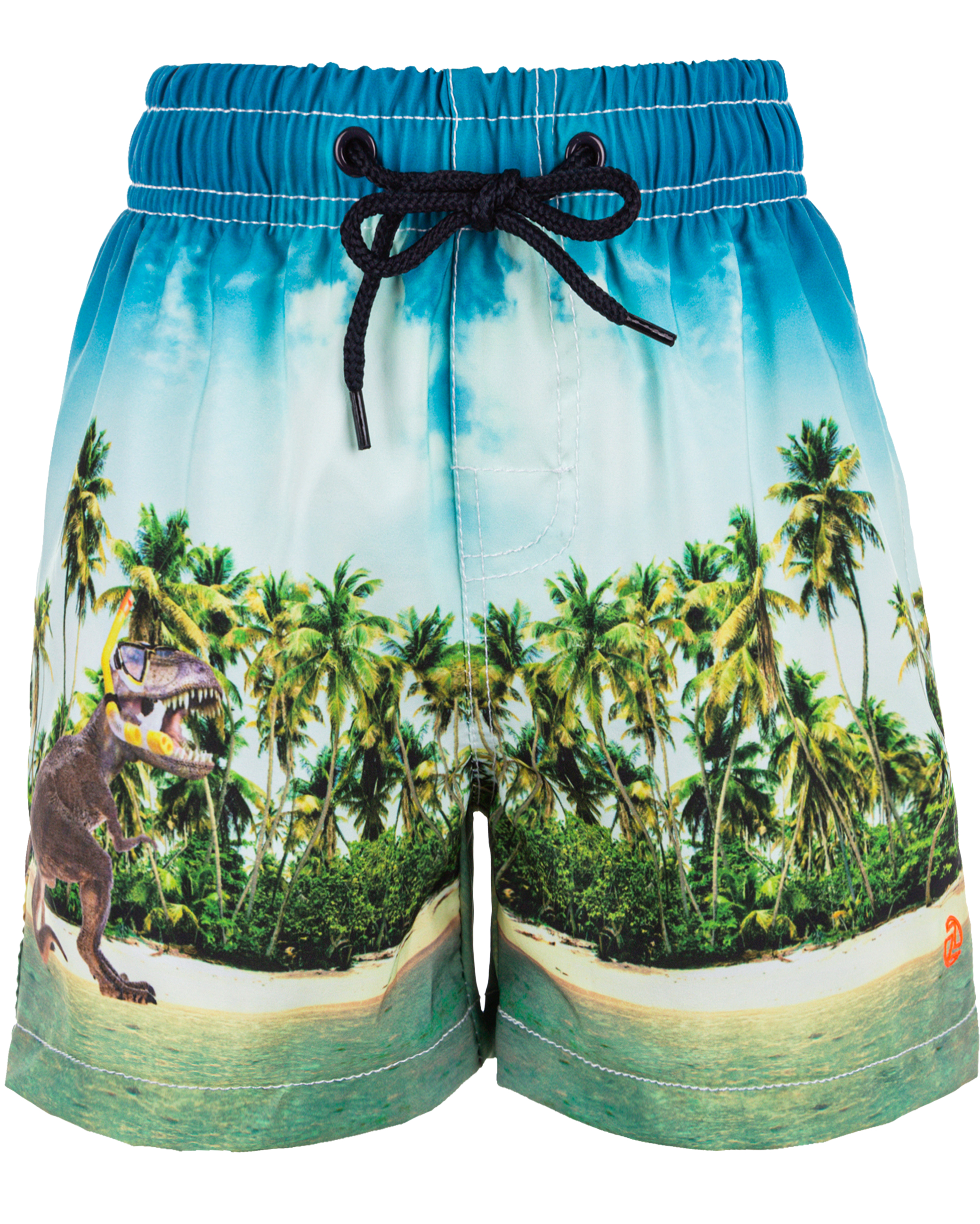 ZigZag Dino Badeshorts Orange