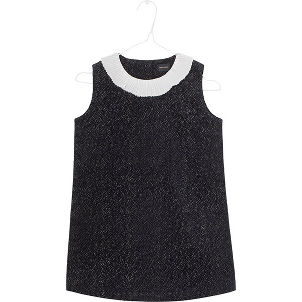 MINI A TURE INAYA COLLAR KJOLE - BLÅ