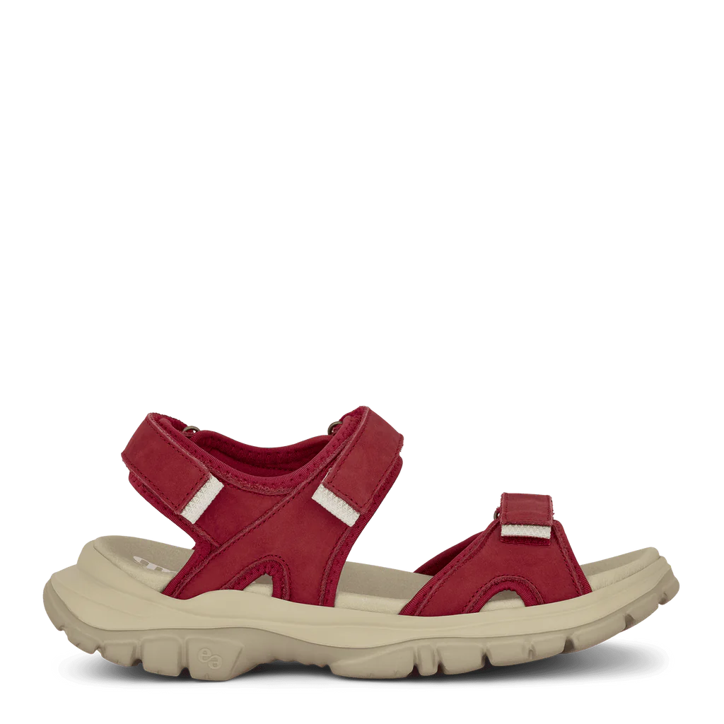 Green Comfort Kiruna Sandal Rød